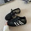 Sapatos da moda retrô tênis de treino alemão feminino 2026 outono novo versátil estilo coreano sola fina estilo esportivo casual moda confortável respirável