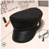 Boina Verano Británica Delgada Retro Versátil Azul Marino Sombrero Otoño e Invierno Estilo Coreano Moderno Japonés Negro Lana Capucha Sombrero
