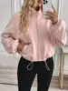 Estación Independiente de Amazon Transfronteriza Europea y Americana Otoño/Invierno 2026 Nueva Chaqueta Casual para Mujer con Forro Polar, Cordón, Cremallera y Mangas Largas