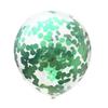 Balão de lantejoulas de 12 polegadas cor sólida placa leve balão de látex laser em forma de ovo liso em forma de ovo redondo fita bomba