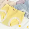 Transmissão ao vivo mais vendida calcinha feminina cintura média alta elasticidade alta canelada confortável virilha algodão puro antibacteriana estilo japonês controle de barriga calcinha triângulo