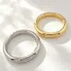 Pulseira Unisex de Larga Versão High-End, Pulseira de Anel Liso em Aço Inoxidável, Pulseira de Casal com Superfície Lisa, Versátil para Empilhar, Joias de Luxo Leve