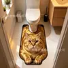 Tapete de Banheiro de Animal de Estimação Fofo de Desenho Animado Doméstico Absorvente de Água Antiderrapante Diatomito em Forma de U para Vaso Sanitário Secagem Rápida Resistente ao Desgaste