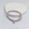 Pulsera Nueva de Perlas de Agua Dulce Natural 2025 para Mujer, Cordón Elástico, Pulsera de Perlas Xiaomi, Ligera y que No se Desvanece, Accesorios de Mano de Lujo de Nicho