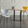 Silla Silla hogar respaldo engrosado lujo ligero plástico moderno minimalista adulto creativo ocio mesa y silla de restaurante