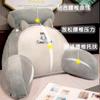 Nueva almohada de felpa de conejo de dibujos animados para mesita de noche, sofá, oficina, cojín de cintura lindo, almohada para la cintura, almohada para dormir