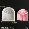Molde de Silicona para Vela de Aromaterapia con Forma de Arco, Vela con Forma de Corazón, Pegamento de Crema para Goteo, Inserto Creativo para Posavasos Decorativo del Hogar