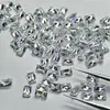 Gema Facetada Rectangular de Zircón Corte Princesa Material Tailandés Zircón 7A Circonita Cúbica Piedra Suelta Lupa Inspección de Calidad