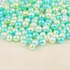Contas Redondas Peroladas de Imitação ABS Coloridas, Materiais para Brincos DIY Feitos à Mão com Furos para Fazer Acessórios de Cabelo, Pulseiras e Contas Soltas