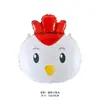 Varios globos de foil con forma de cabeza de animal de dibujos animados de tamaño mediano: globos de helio con cabeza de animal de león, tigre, vaca, jirafa