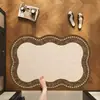 Alfombrilla de baño de tierra de diatomeas estilo vintage, alfombrilla absorbente para piso de baño de uso doméstico, alfombrilla antideslizante de secado rápido para entrada de baño estilo francés