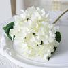 Hortênsia Flor de Seda Hortênsia Hidratante Flor Artificial Decoração Floral de Casamento Sala de Estar Doméstica Série Cor Morandi Flores Secas