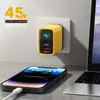 Nuevo Producto Cargador Digital Pd+Usb 45W Carga Rápida para Teléfono Móvil Cabezal de Carga Adecuado para Teléfono Móvil Portátil Apple Huawei