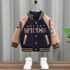 Conjunto de Baseball Masculino Primavera e Outono Casaco para Meninos Pequenos Roupas de Primavera Estilo Western para Crianças Jaqueta de Bebê Masculina Top Tendência 4 anos 9