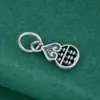 Plata de Ley S925 Estilo Chino Colgante de Ábaco Hueco Calabaza Amuleto de Buena Suerte Accesorio DIY Material para Joyería de Plata de Ley
