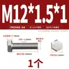 Tornillo Hexagonal Externo de Rosca Fina de Acero Inoxidable 304 M6M8M10M12M14M16M18M20*1/1.25/1.5