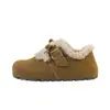 Sapatos Birkenstock de Solado Macio Tudo Incluído para Mulheres 2026 Novos Botas de Neve com Lã para o Inverno Sapatos Simples Birkenstock Retrô Sapatos Quentes de Algodão