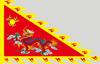 Bandera antigua, bandera triangular con forma de dragón, bandera de Fénix, bandera de lugar escénico para espectáculos de artes marciales, bandera del apellido Lingqi, bandera antigua, bandera del templo, bandera roja