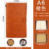 Libreta de notas portátil A6 de PU, venta al por mayor, con correa creativa, para diario de viaje, cuaderno de cuero suave