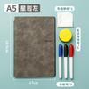 Cuaderno Pizarra A5 Fácil de Borrar y Escribir Cuero de Doble Cara Cuaderno Pizarra Papel Materia Médica Portátil Pu Pizarra para Estudiantes