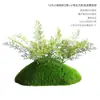 Materiales de Plantas Verdes Artificiales para Decoración y Paisajismo, Decoración Suave para Interiores, Material de Flor Individual, Planta Pequeña de Helecho, Manojo de Hierba, Verdeo de Micro Paisaje