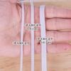 Banda elástica para las orejas con cuerda para mascarilla, hecha a mano, para puente nasal de mascarilla KN, 95 unidades, banda de goma plana, accesorios