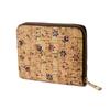 Bolsa de monedas corta con cremallera de corcho Regalo corporativo Bolsa de dinero de corcho Bolso de cremallera de corcho de moda Fábrica personalizada