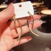 Pendientes Minimalistas de Borla con Líneas Cruzadas 2025 Nuevos de Moda Ins Diseño de Nicho Lujo Accesible Pendientes de Gama Alta