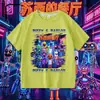 Restaurante de Suzy Pizzy S Parlor camiseta de verano de manga corta para niños con estampado para niños de media manga moderna