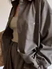 Conjunto de Moda Verão Europeu e Americano Transfronteiriço 2026 Casual Simples Estilo Resort Camisa de Manga Longa Cor Sólida Cardigan Shorts