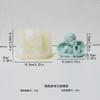 Molde de Silicone Anjinho Asas de Anjo Difusor de Vela Perfumada Pedra para Difusor Ornamento de Cola Molde de Silicone de Pinça de Anjo