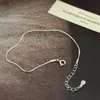 Pulseira Ossinho de Cobra em Prata de Lei S925 Ultra Fina, Design Minimalista, Versátil para Uso Diário, Estilo Básico, Joia para Empilhar