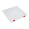 Caja Cuadrada de Plástico PP Caja de Empaque Transparente para Juguetes, Rompecabezas, Herrajes, Adornos, Equipo de Pesca Caja de Almacenamiento de Plástico Caja para Archivos