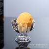 Suministro puntual de taza de helado, taza de helado, tazón de bebida fría, vidrio, taza de postre rayada creativa, gris humo Phnom Penh