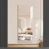 Espelho de corpo inteiro autoadesivo para parede, espelho macio para dormitório, espelho de corpo inteiro, espelho de banheiro, espelho de maquiagem para casa de aluguel, espelho para provador de guarda-roupa