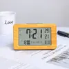 Reloj Electrónico con Patrón de Bambú Más Vendido en Amazon Calendario Perpetuo Retroiluminado Despertador Pantalla de Humedad Interior Regalos de Escritorio