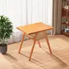Juego de Mesa y Sillas Pequeñas para Balcón, Tres Piezas de Madera Maciza, Una Mesa y Dos Sillas, Mesa de Centro y Sillas Creativas para Ocio, Rectangular para Apartamentos Pequeños