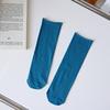 90 Calcetines de Algodón para Niños Ins Moda Apilables Verano Delgados Color Caramelo Sin Talón Hielo Hielo Calcetines Luna Boca Suelta Embarazo Tubo Largo