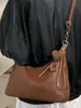 Bolsa Casual Lisa Tipo Bolinho para Mulheres, Nova Bolsa Tote Vintage Outono 2026, Bolsa Transversal de Grande Capacidade para o Dia a Dia