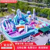 Centro Comercial Atrio Tema Aeroespacial Castillo Inflable Tobogán Puesto Cuadrado Trampolín Inflable Paraíso de la Bolsa Traviesa Grande