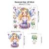 Amazon suministro de comercio exterior patrón de hada de flores de mariposa de dibujos animados gabinete refrigerador decorativo autoadhesivo removible