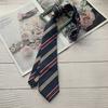 Estilo Fundación Útiles Escolares Jk Corbata Rayada Femenina Estilo Japonés Dk Atada a Mano Larga Insignia 7cm Camisa Rojo Oscuro Azul Marino Café