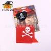 Halloween COS Personagem Pirata Conjunto de Três Peças Fantasia Performance Vestido Adereços Turbante de Pirata Brincos Venda