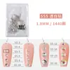 1440 peças de strass de fundo plano para nail art de alta qualidade, fundo que não cai, diamante austríaco branco AB transparente, broca redonda para unha, decoração de unha