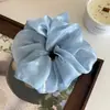 Goma para el pelo de organza sedosa estilo coreano súper de hada para mujer, con sensación de alta gama, cuerda para el pelo de temperamento de moda, accesorio para el pelo