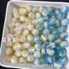 Cuentas de Resina de 10 mm Symphony Galáctica Bicolor que Cambian con Luz UV para Pulsera de Cuentas DIY, Collar, Cuentas Sueltas Redondas
