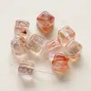 Cristal Súper Siete Negro Dorado Natural Forma de Cubo de Azúcar Encanto Versátil Irregular Pulsera Multipiedra DIY Cristales de Cabello Irregulares Cuentas Sueltas