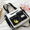 Bolso de hombro coolomi japonés bonito, tutorial de dibujos animados para estudiantes de secundaria y preparatoria, bolso de mensajero portátil de gran capacidad.
