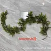 Corona Navideña Transfronteriza de Ratán con Textura de Hoja de Pino y Ciprés, Ratán Simulado, Corona Densa para Colgar en la Pared, Árbol Artificial, Adorno Colgante de Decoración Navideña