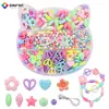 Set de Abalorios DIY Transfronterizo de 10 Compartimentos Pulsera de Corazón y Estrella Collar Accesorios de Joyería Materiales Pulsera de Corazón